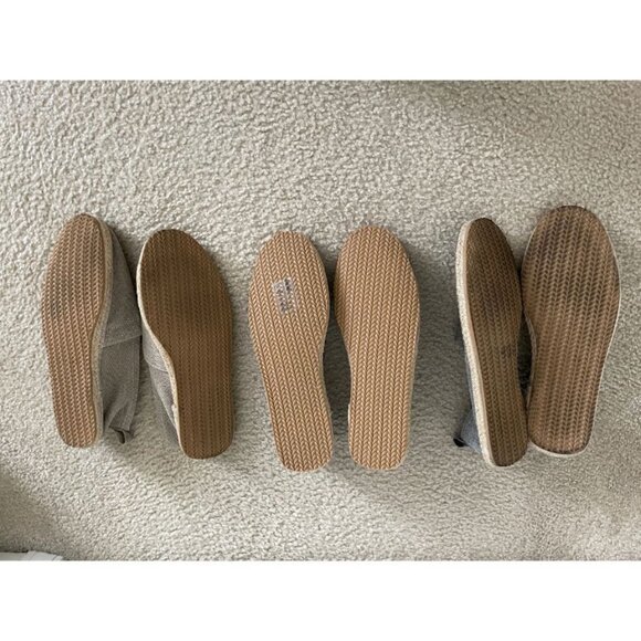 H&M Canvas Espadrilles Slip On Loafers Multi Size 11.5